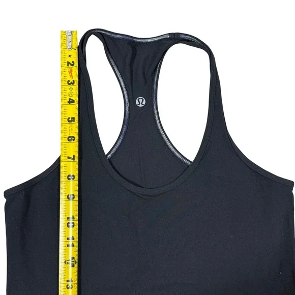 Lululemon Women's Black Racerback Tank Top Size 8 (Estimated) Athletic Yoga Gym - Picture 8 of 9